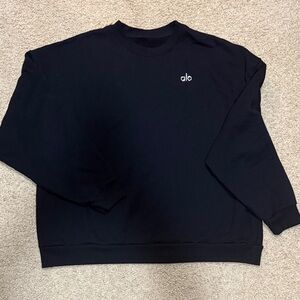 ALO Yoga Men's Classic Black Crewneck Sweater